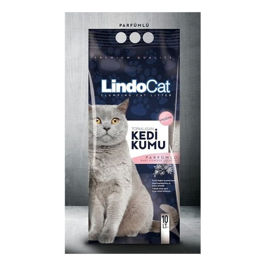 LindoCat Dogal Bentonit Kedi Kumu Parfümlü 10Lt ( Kalın Fiyatı