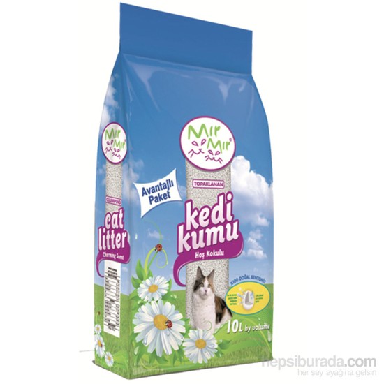Mırmır Natural Bentonit Topaklanan Kedi Kumu 10 Lt Fiyatı