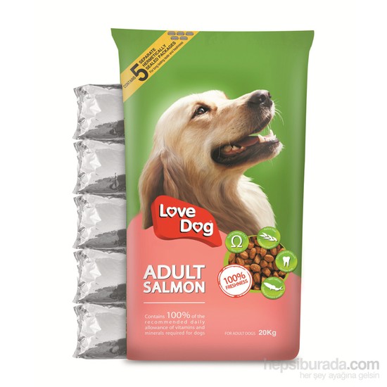 Love Dog Somonlu Yetişkin Kuru Köpek Maması 20 Kg Fiyatı