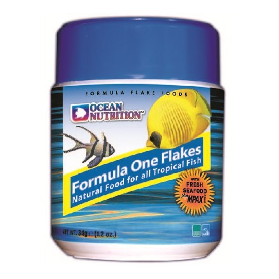 Ocean Nutrition Formula One Flake - 156 Gr. Deniz Balıkları için Etçil Pul Yem