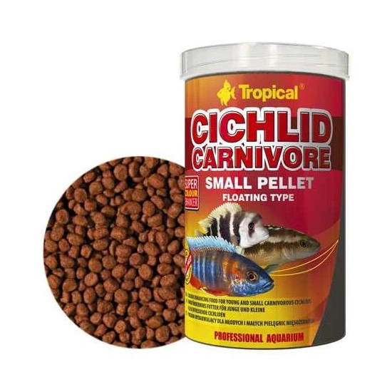 Tropical 60754 Cichlid Carnivore Small Pellet 250 Ml