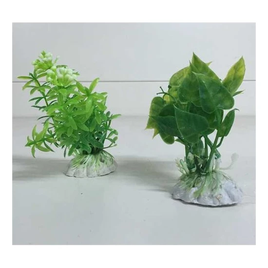 Akvaryum Ve Fanus İçin Küçük Plastik Bitki Pb023