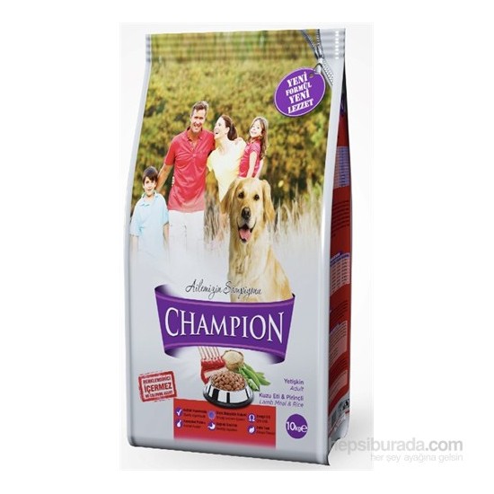 Champion Kuzu Etli&amp;Pirinçli Yetişkin Köpek Maması 15 Kg Fiyatı