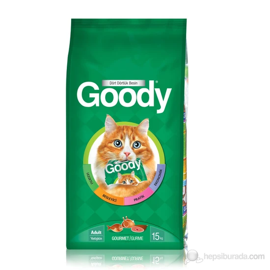 Goody Gourmet Renkli Taneli Kedi Maması 15 Kg