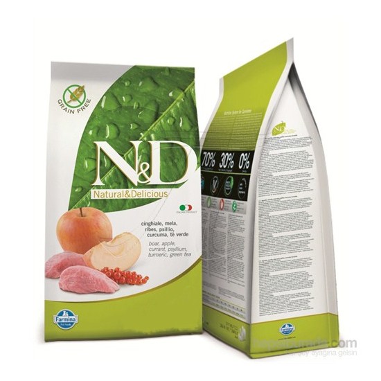 Farmina N&D Tahılsız Yaban Domuz Etli Ve Elmalı Kedi Maması 1,5 Kg