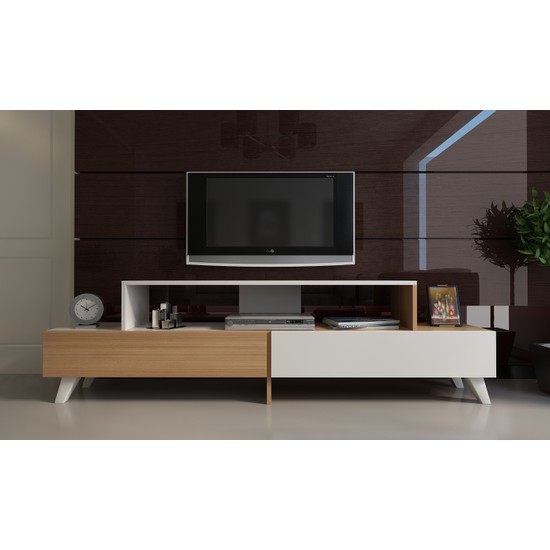 Givayo Egem Tv Ünitesi 180 Cm TeakBeyaz Fiyatı