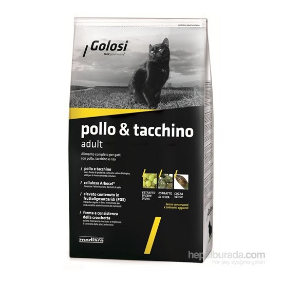 Golosi Cat Pollo &amp; Tacchino Tavuklu, Hindili Ve Pirinçli Fiyatı