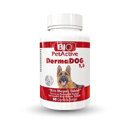 Bio Dermadog Köpekler İçin B. Mayalı Sarimsakli 1,5 Tablet 100Ad