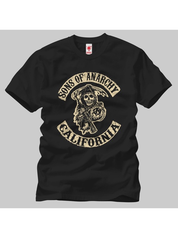 Crazy Sons Of Anarchy California Erkek T-Shirt