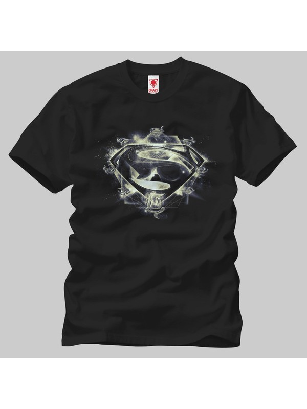 Crazy S Shield Over Skull Erkek T-Shirt