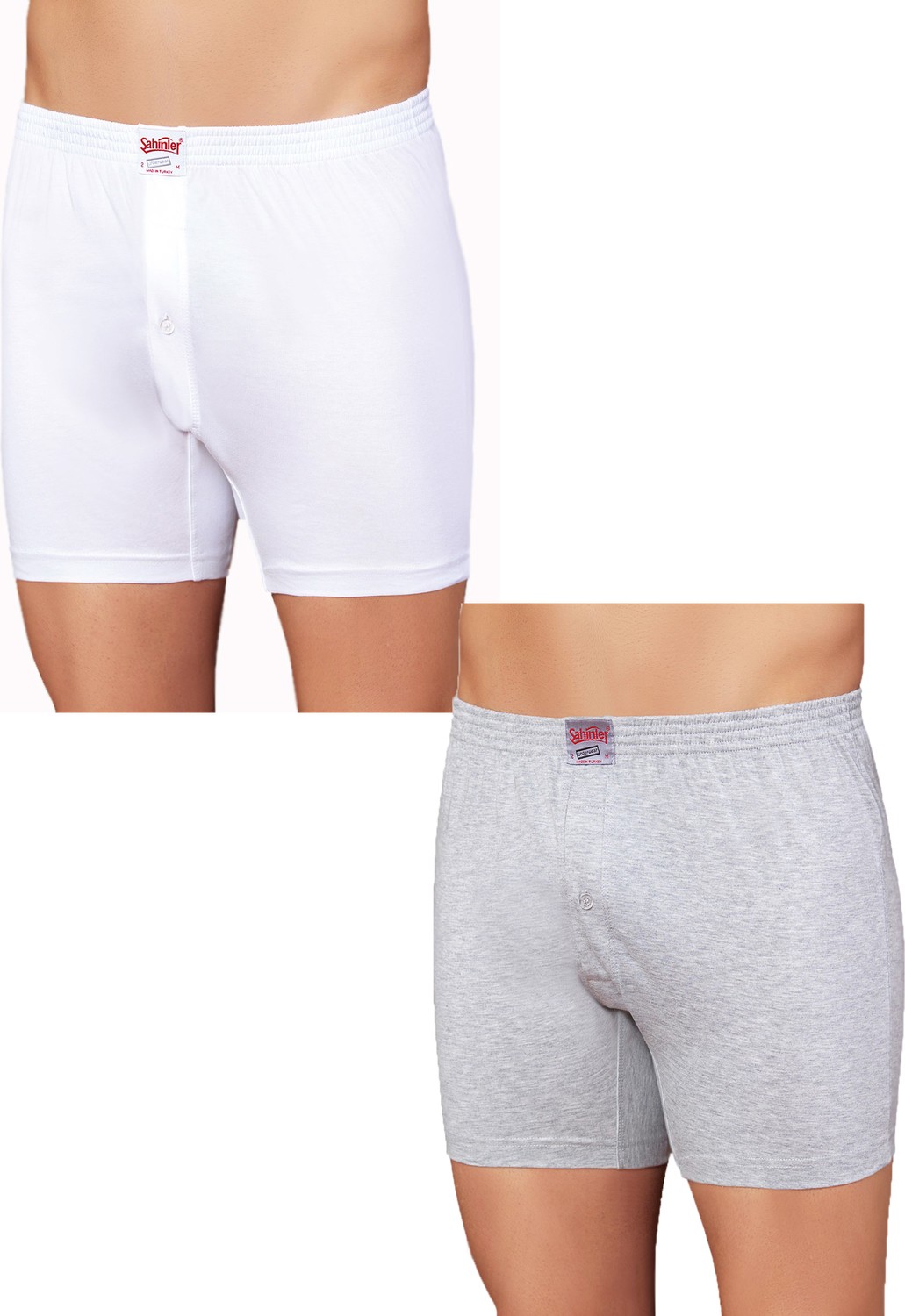 Şahinler Pamuklu Erkek Boxer 6'lı Paket Siyah Renkli Desensiz Konforlu Paça Tipi E010 görsel 8