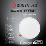 Dünya LED HS.020/1 30W Sıva Altı Str LED Panel 6500K Beyaz Işık