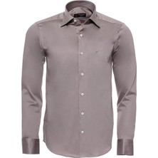 Wessi Erkek Pamuk Saten Slim Fit Gömlek