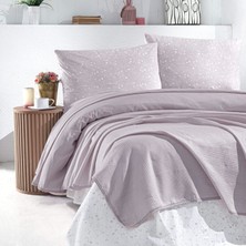 Schafer 4 Parça Flower Lila Çift Kişilik Pike Takımı