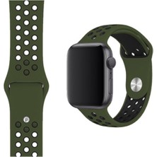 Apple Watch 2 3 4 5 6 Uyumlu Se 42 mm 44 mm Delikli Spor Kordon Kayış