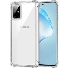 Kzy Samsung Galaxy Note 10 Lite / A81 Kılıf Şeffaf Airbag Antishock Köşe Korumalı Silikon Kapak Şeffaf