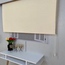 Volper Mekanik VP2504 Mat Kalın Kumaş Stor Perde Koyu Krem 80 x 200 cm.