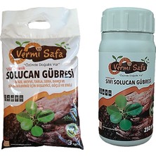 Vermisafa Organik Solucan Gübresi 3 kg Katı + 250 gr Sıvı