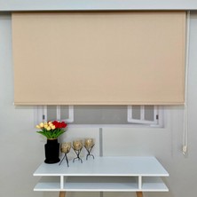 Volper Mekanik VP2505 Mat Kalın Kumaş Stor Perde Açık Kahverengi 100 x 200 cm.