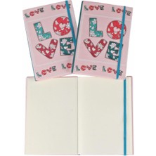 Hediyekanalı  Sert Kapak Love Defter 40'li