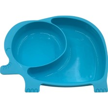 Buffer Bebek ve Çocuk Için Sevimli Fil Model Desenli Yemek Bebek Mama Kabı Bölmeli Tabak