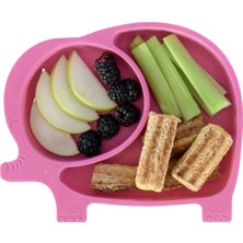 Buffer Bebek ve Çocuk Için Sevimli Fil Model Desenli Yemek Bebek Mama Kabı Bölmeli Tabak