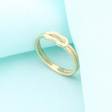 İryum 14K Altın Gemici Düğümü Chocolate Yüzük 4Y28103