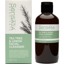 Sensatia Botanicals Sensatia Yağlı ve Akneli Cilt için Leke Karşıtı Doğal Yüz Temizleyici 220ml - Çay Ağacı - Tea Tree & Lemon