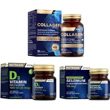 Nutraxin  Takviyesi 1050MG 30 Tablet + Selenyum Takviyesi 100 Mcg 100 Tablet + D3 Vitamini 120 Tablet