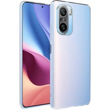 Tekno Grup Xiaomi Poco F3 Kılıf Lüx Şeffaf Silikon Kılıf + Tam Kaplayan 5d Cam Ekran Koruyucu