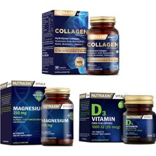 Takviyesi 1050MG 30 Tablet+Magnezyum Takviyesi 250MG 60 Tablet+D3 Vitamini 120 Tablet