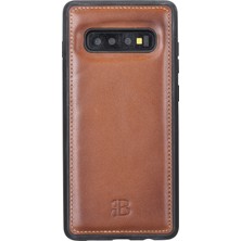 Burkley Samsung Galaxy Note 8 Efektli Kahverengi Deri Arka Telefon Kılıfı