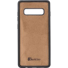 Burkley Samsung Galaxy Note 8 Efektli Kahverengi Deri Arka Telefon Kılıfı