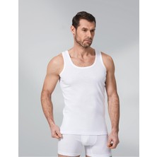 Namaldi 10 Adet Beyaz Renk Ribana Atlet