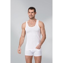 Namaldı 6 Adet Beyaz Renk Modal Atlet