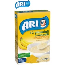 Arı Mama Pirinç Unu 200 gr Sütlü Muzlu 12 Vitminli 6 Minarelli 2'li Set