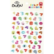 Bubu LS0017 Epoxy Tombul Jel Rakamlar Sticker