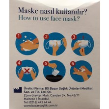 Lidya Pharma Cerrahi Maske Tek Tek Steril Telli 3 Katlı 50 Adet Yeşil