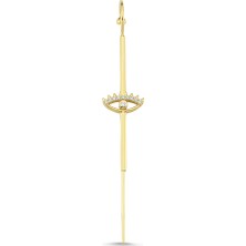 Altın Sepeti  Altın Gözlü Hook Baston Küpe AS414KP