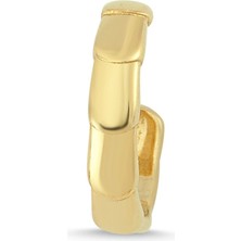 Altın Sepeti  Altın Kemik Modeli Kıkırdak Küpe AS402KP