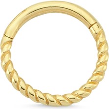 Altın Sepeti  Altın Burgulu Halka Conch Piercing AS74PC