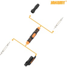 Jakemy 3 In 1 ile Taşınabilir Çift Kafalı Uçları Tornavida (Yurt Dışından)
