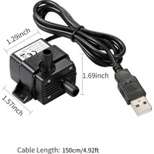 Decdeal USB Fırçasız Su Pompası Ultra-Sessiz Mini DC5V (Yurt Dışından)