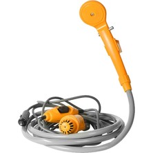 Gahome 12V Kamp Su Pompalı Duş Kiti - Sarı (Yurt Dışından)