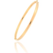 Milet Kuyumculuk 14 Ayar Düz Bombe Bilezik