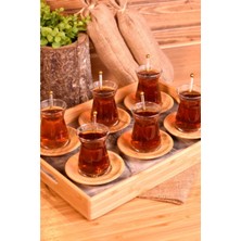 Bambum Maranta - 19 Parça Tepsili Çay Seti