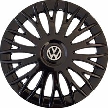 HMNL  volkswagen Touran 13'' Inç Piano Black Renk 4lü Set Jant Kapağı Çelik Jant Görünümlü
