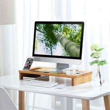 Hommy Aydın Ahşap Monitor ve Laptop Standı