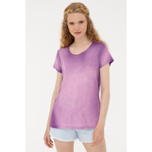U.S. Polo Assn. Kadın Menekşe T-Shirt 50234672-VR037