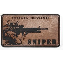 Seyhan Askeri Malzeme  Keskin Nişancı Deri Isimlik - Snıper Isimlik